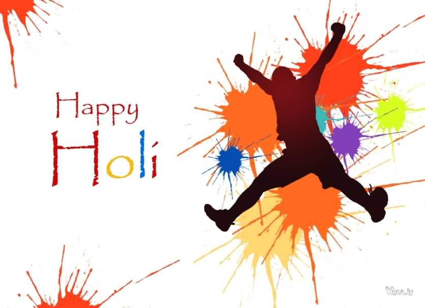 Happy Holi 2017 Color Splash Background