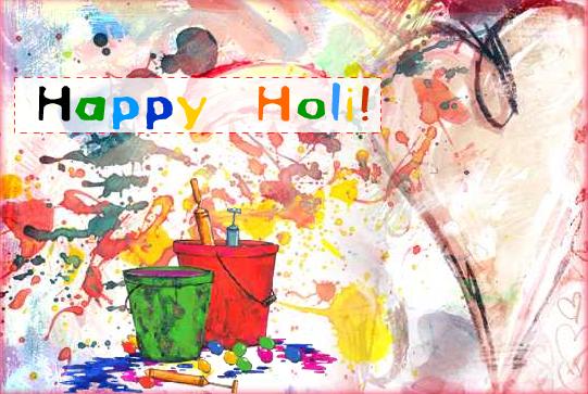 Happy Holi 2017 Colorful Card