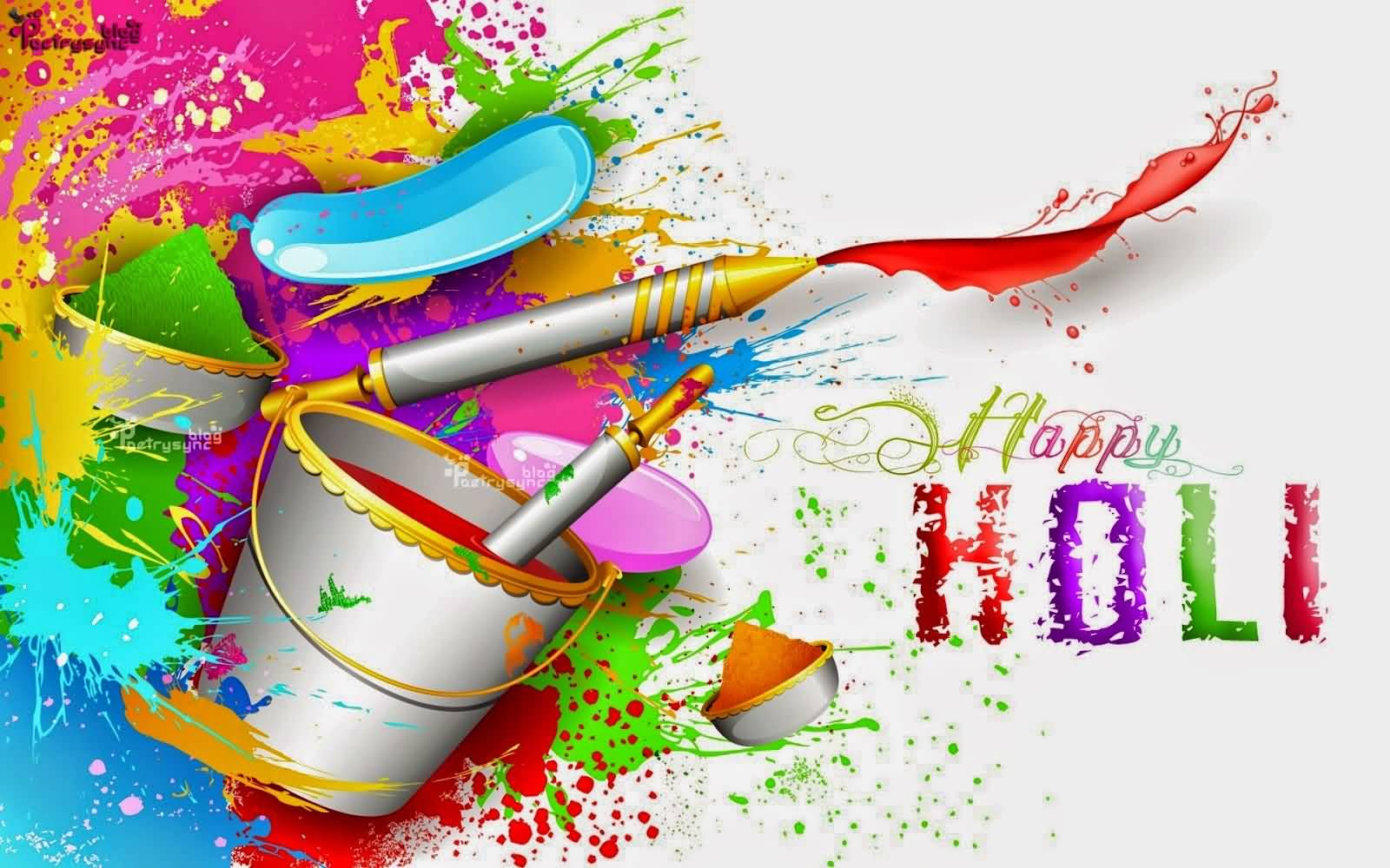 Happy Holi 2017 Colorful Wishes Picture