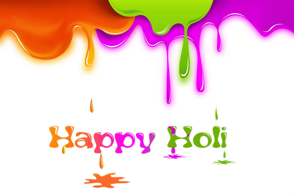 Happy Holi Color Drops