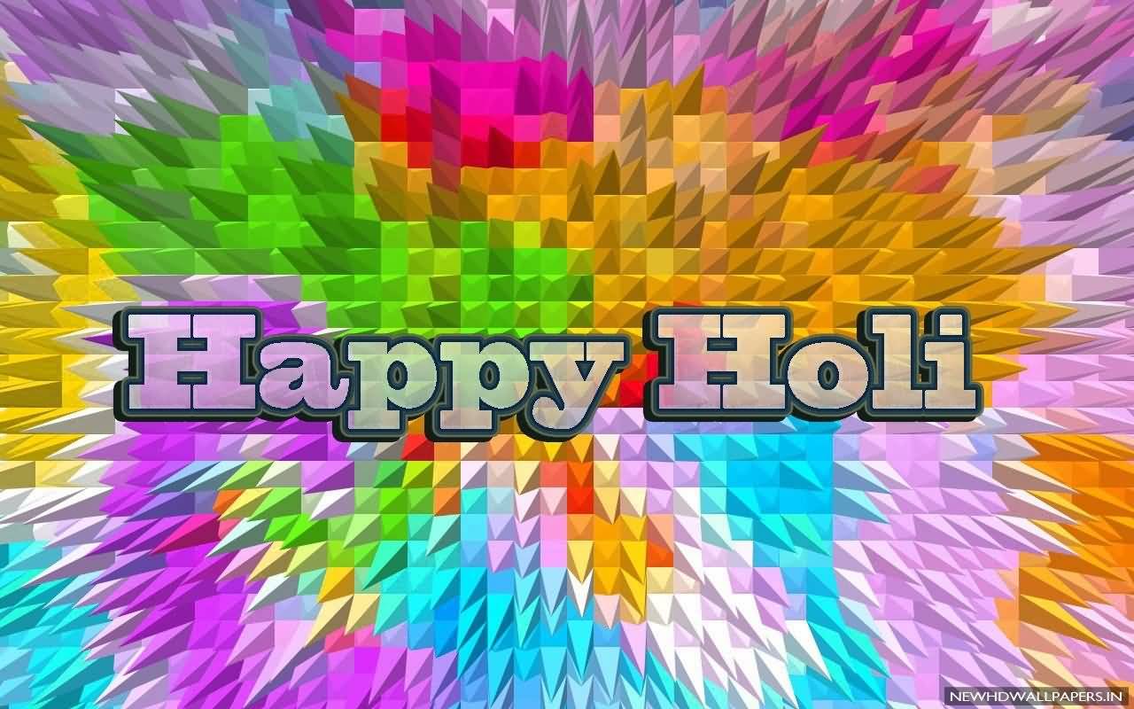 Happy Holi Colorful Background Card