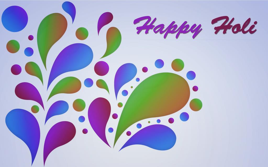 Happy Holi Colorful Design Card