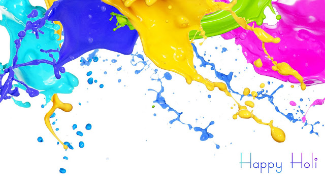 Happy Holi Colorful Greeting Card For You
