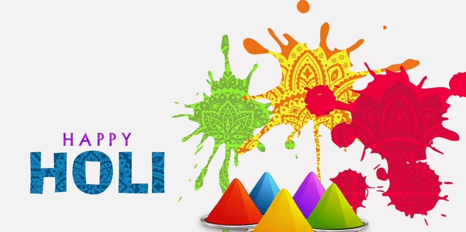 Happy Holi Colorful Wishes Picture