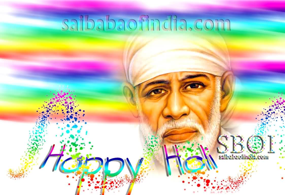 Happy Holi Sai Baba Blessings