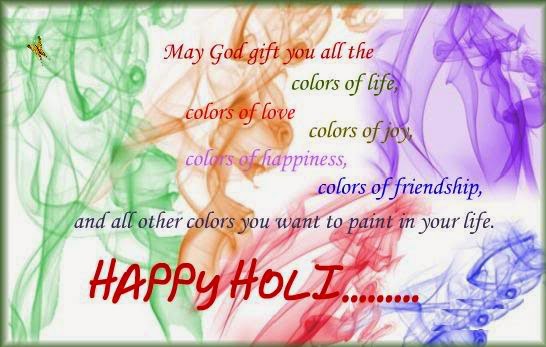 Happy Holi Wishes Card