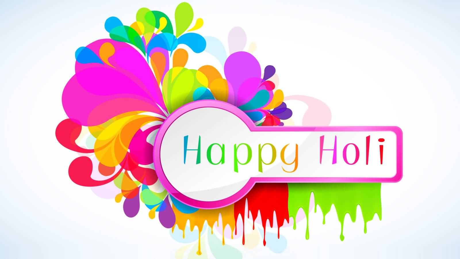Happy Holi Wishes HD Wallpaper