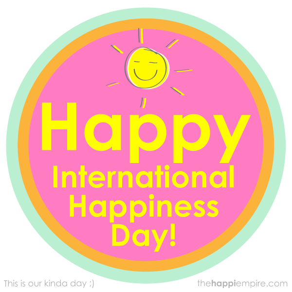 Happy International Happiness Day Card