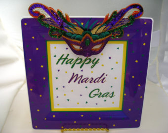 Happy Mardi Gras Adorable Greeting Card