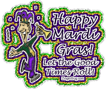 Happy Mardi Gras Let The Good Times Roll Glitter