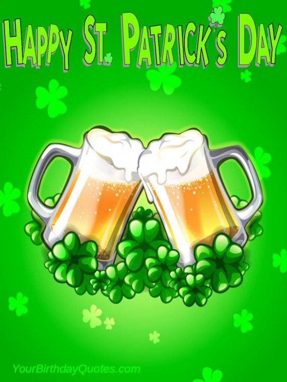 Happy Saint Patrick's Day Beer Mugs