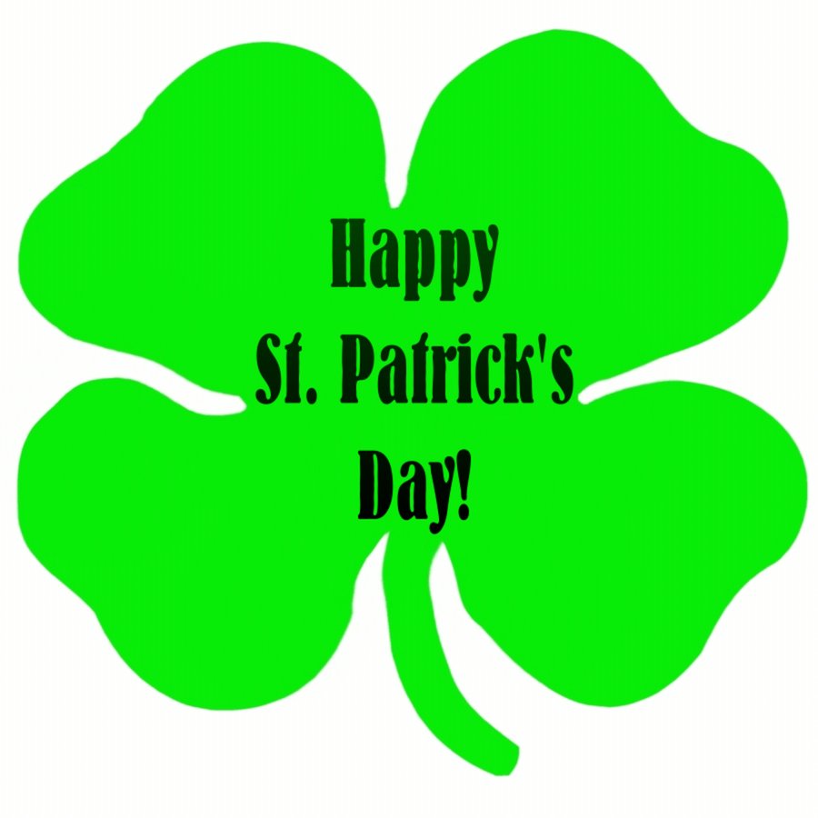 Happy Saint Patrick's Day Clover Leaf Card