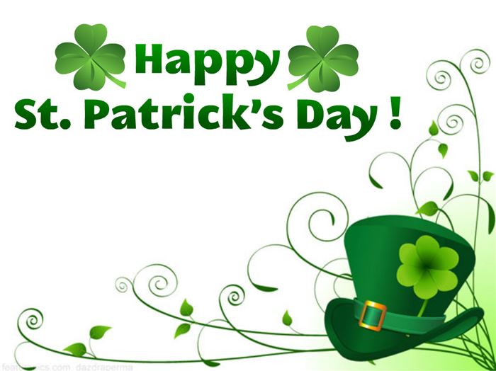 Happy Saint Patrick's Day Green Hat Card