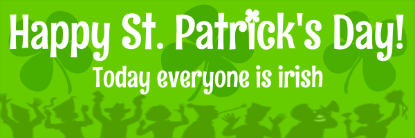 Happy Saint Patrick's Day Today Everyone Is Irish Facebook Cover Picture