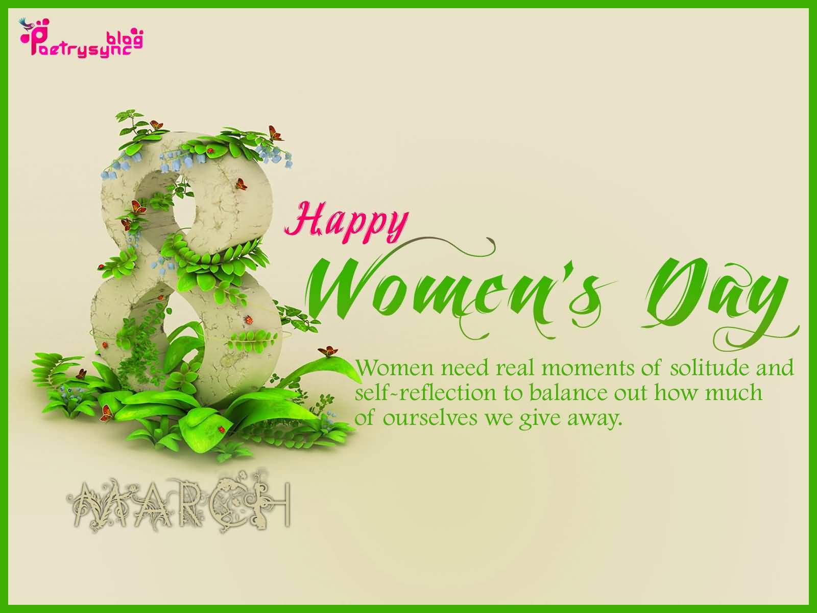 Happy Women's Day 8 March Card