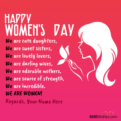 Happy Women s  Day  Card
