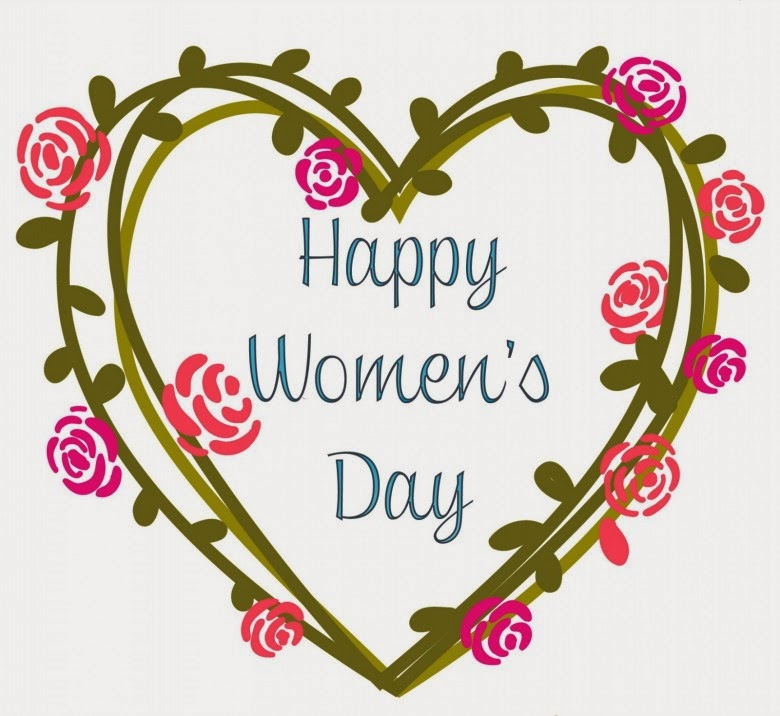 Happy Women's Day Heart Symbol