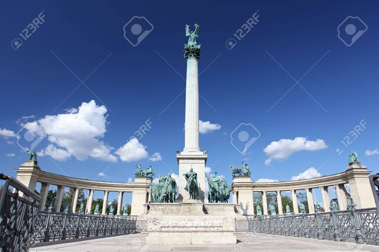 Heroes Square In Budapest Dedicated To Hungarian Kings