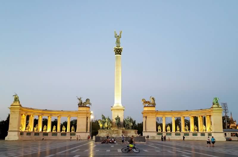 Heroes Square In Budapest, Hungary