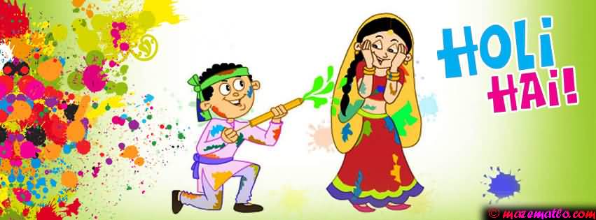 Holi Hai Couple Playing Holi Picture