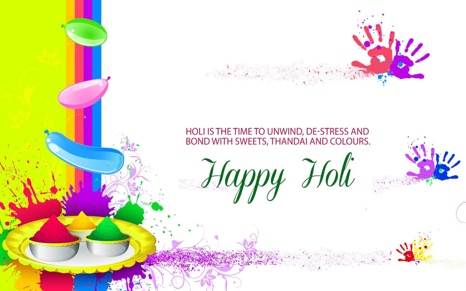 Holi Is The Time To Unwind, De Stress And Bond With Sweets, Thandai And Colors Happy Holi