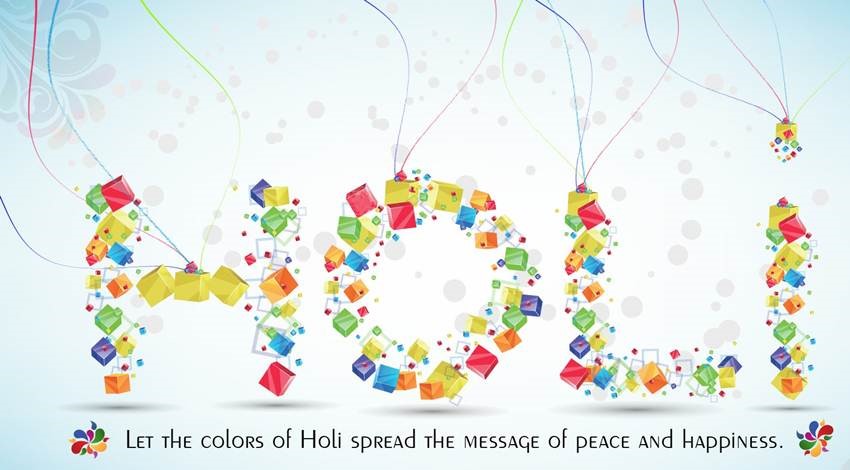 Holi Let The Colors Of Holi Spread The Message Of Peace And Happiness Card