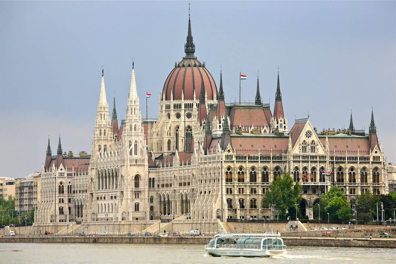 Hungarian Parliament Building Side View