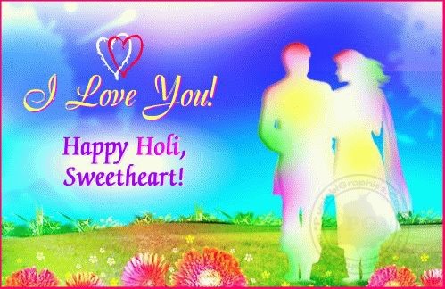 I Love You Happy Holi Sweetheart