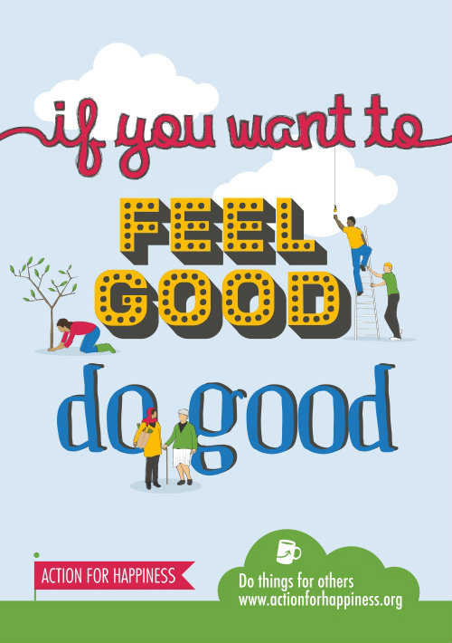 If You Want To Feel Do Good Action For Happiness International Day Of Happiness Illustration