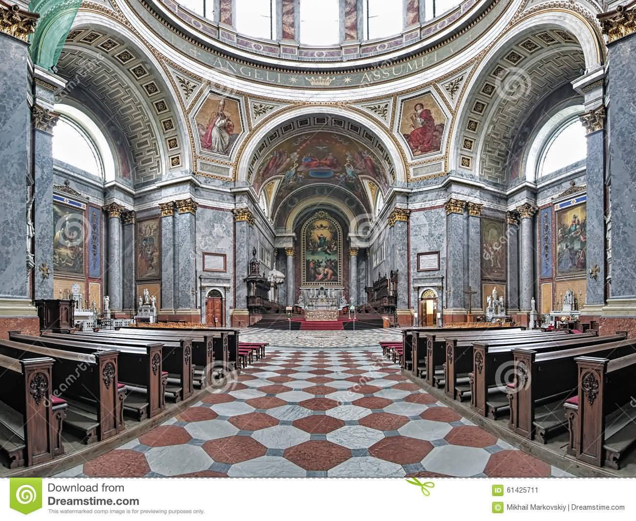 Interior Of The Esztergom Basilica