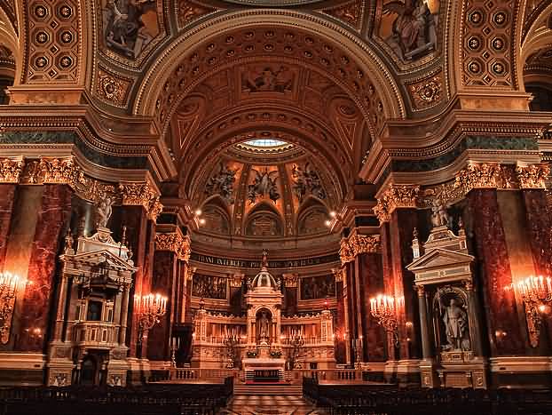Interior View Of The St. Stephen’s Basilica