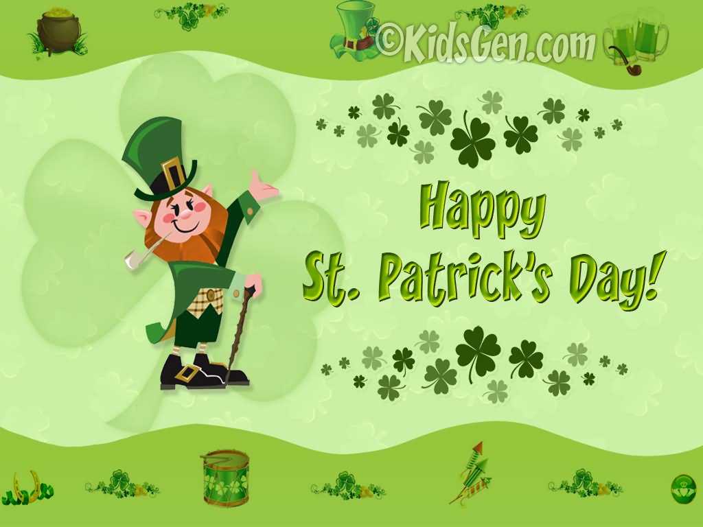 Irish Man Wishing You Happy Saint Patrick's Day