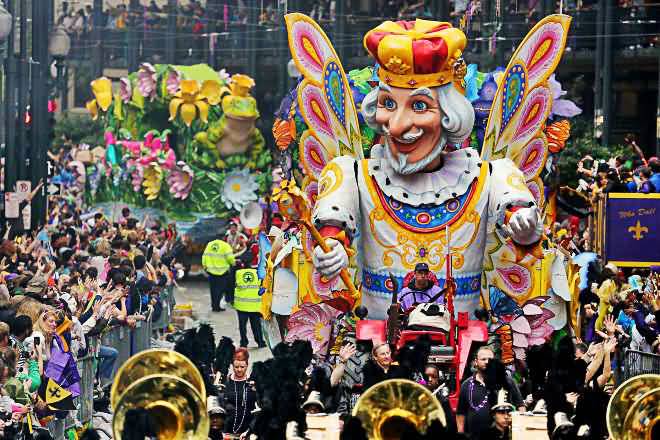 King Rex Float During The Mardi Gras Parade