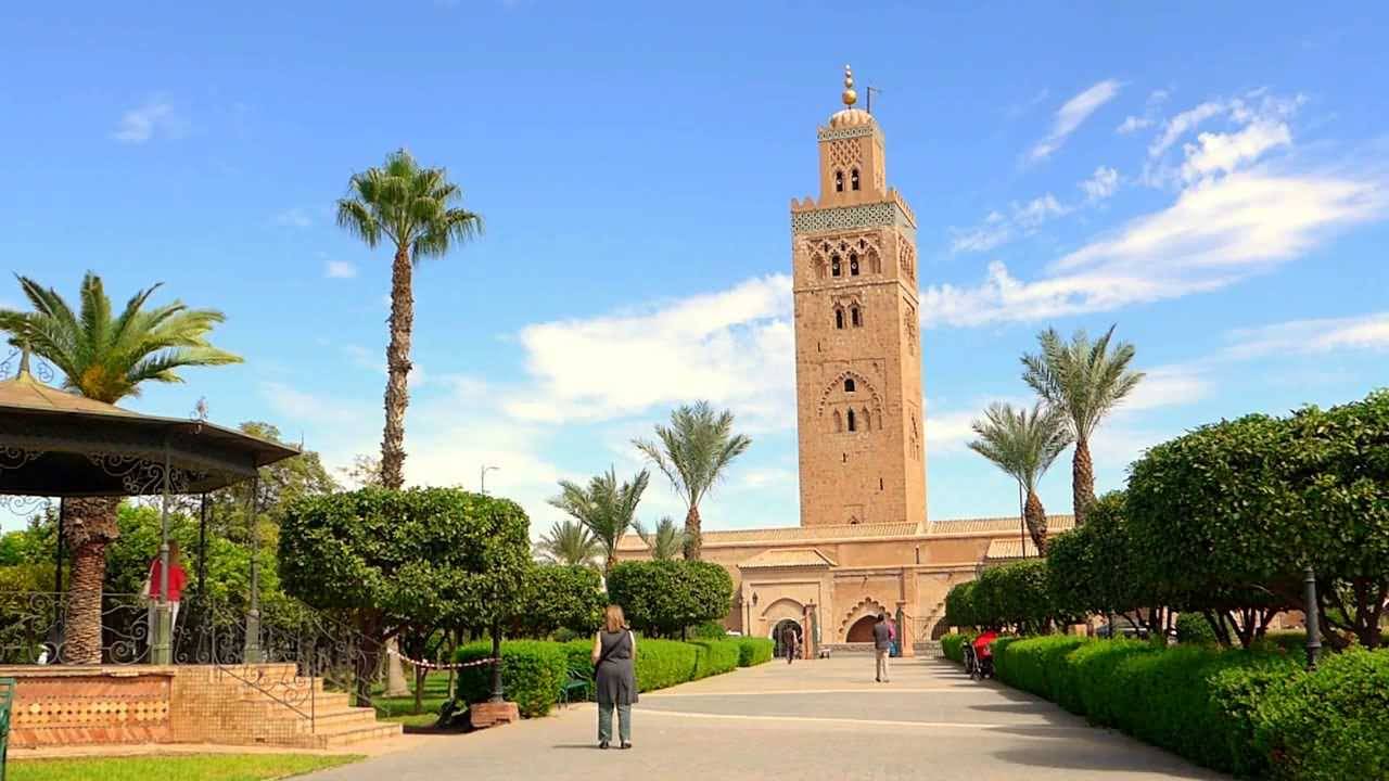 Koutoubia Mosque View From Gardens