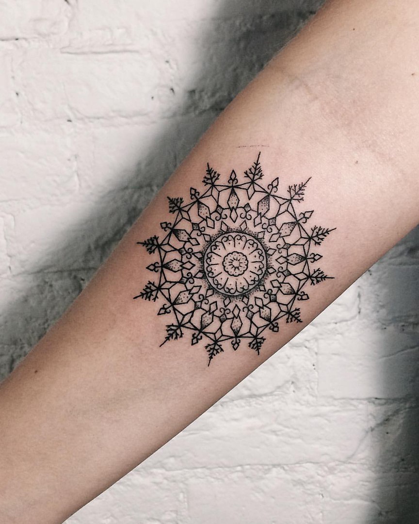Mandala Tattoo On Forearm