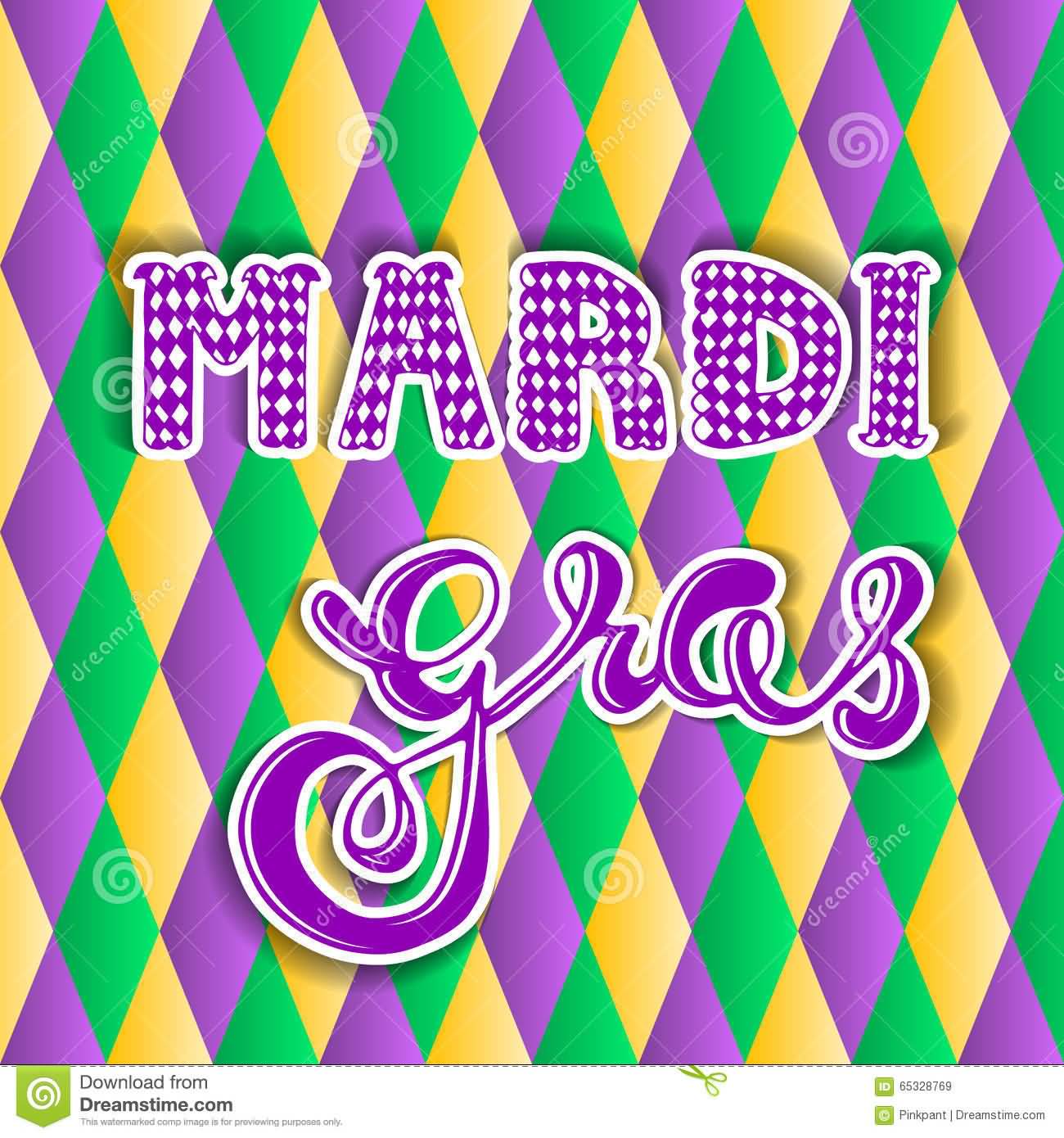 Mardi Gras Beautiful Background Greeting Card