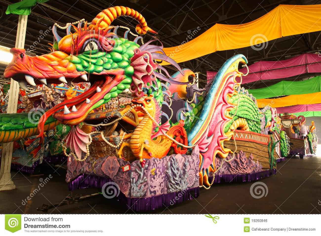 Mardi Gras Parade Dragon Float Picture