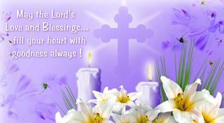 May The Lord's Love And Blessings Fill Your Heart With Goodness Always Card
