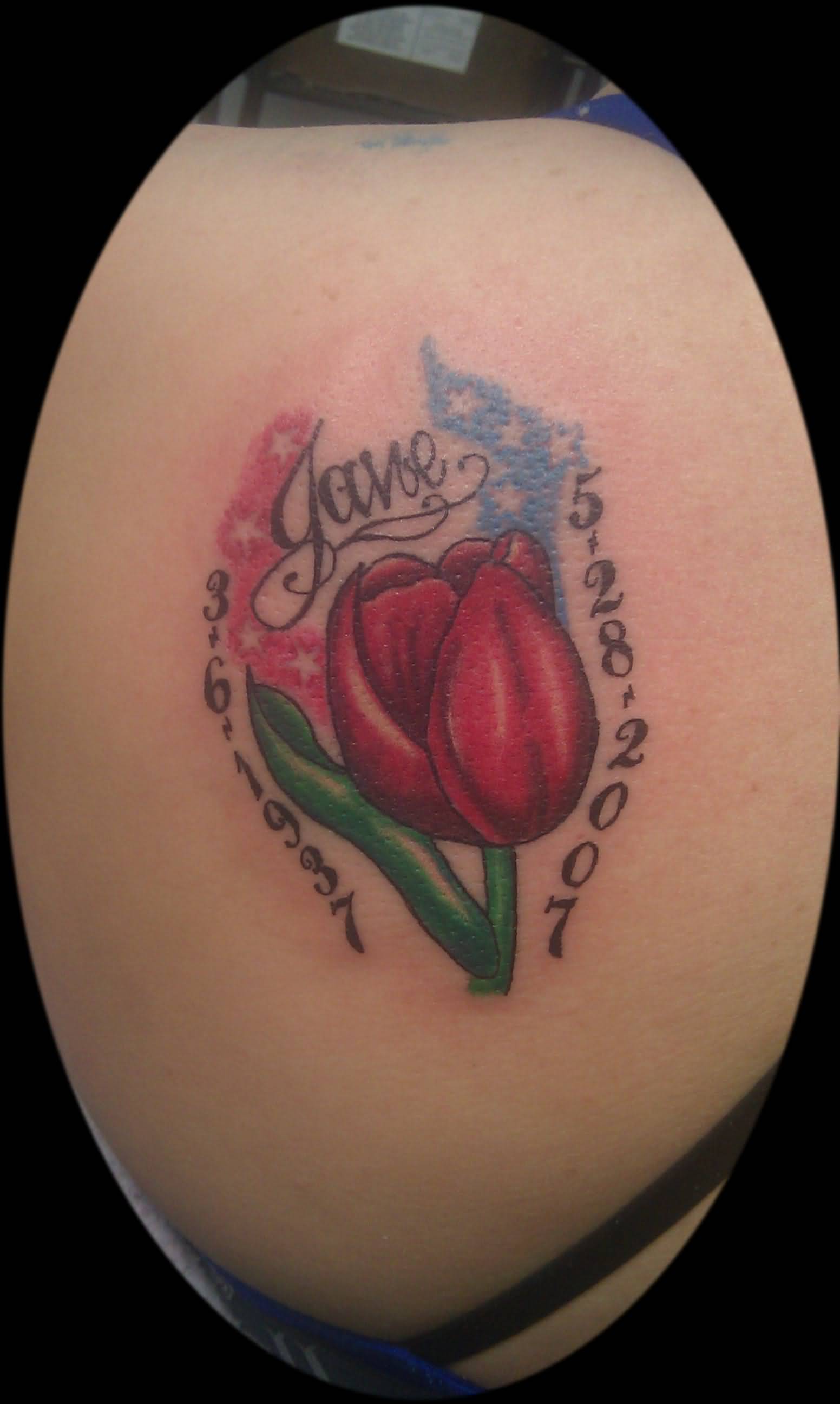 Memorial Tulip Tattoo Idea