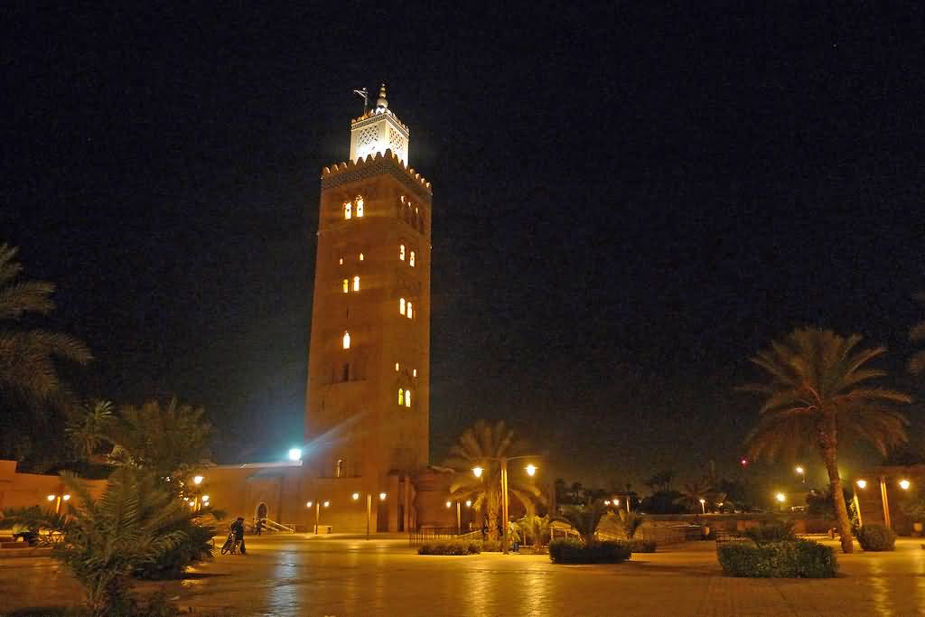 Night View Of The Koutoubia Mosque