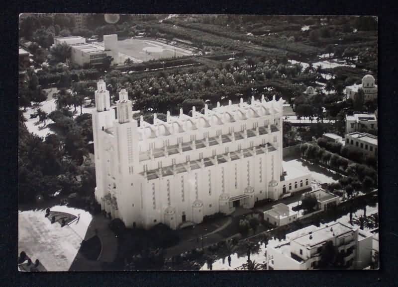 Old Aerial View Image Of The Casablanca Cathedral