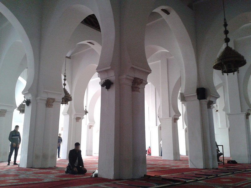 Prayer Hall With Columns Inside The Koutoubia Mosque