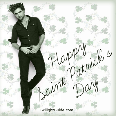 Robert Pattinson Wishing You Happy Saint Patrick’s Day Greeting Card