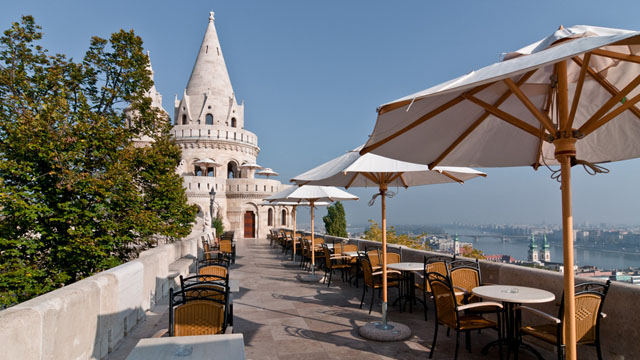 Rooftop Bar At The Fisherman’s Bastion In Budapest