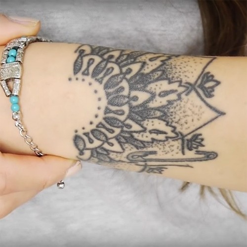 Samantha Mandala Tattoo On Arm