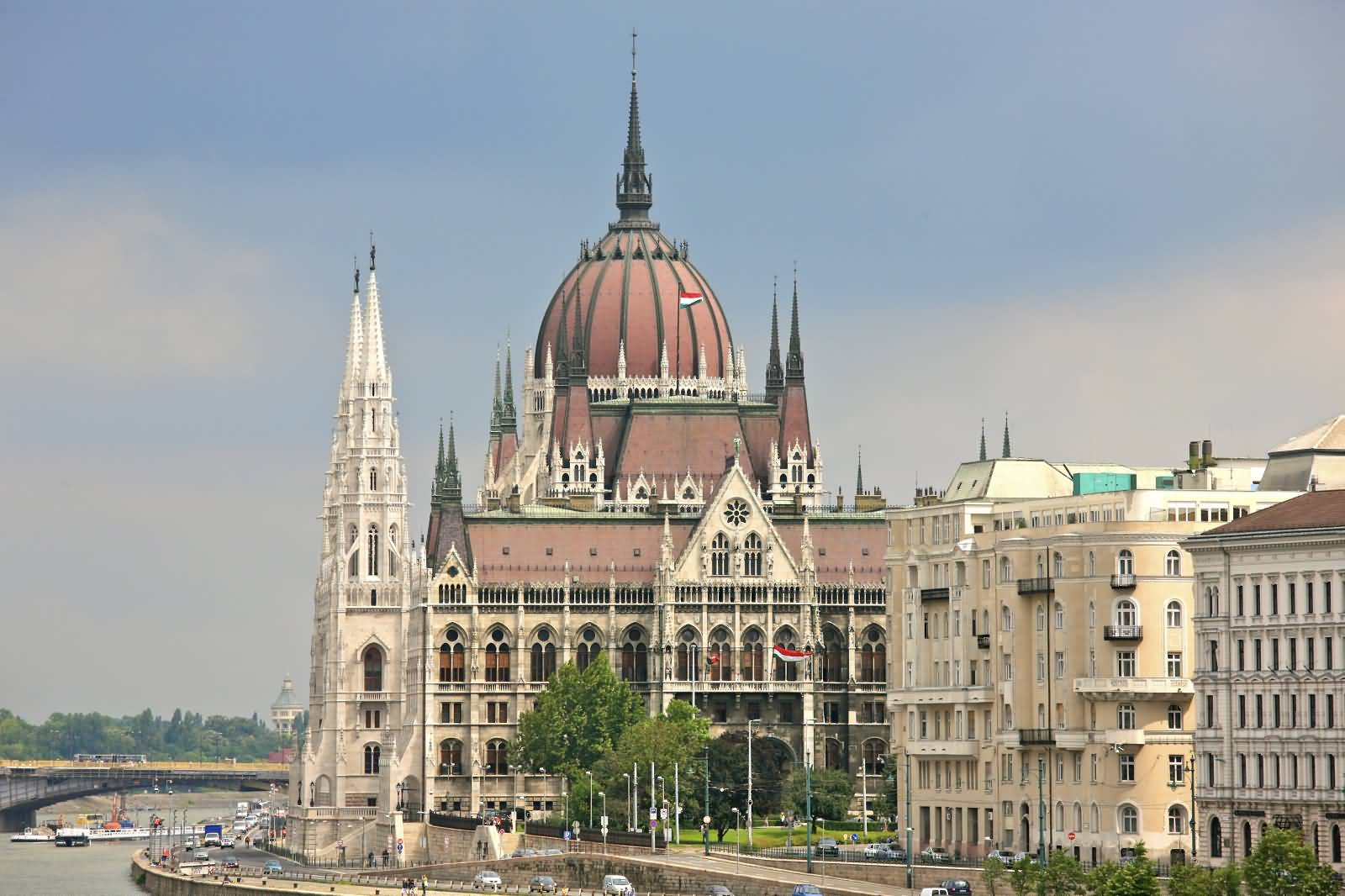 Side View Of Hungarian Parliament Building