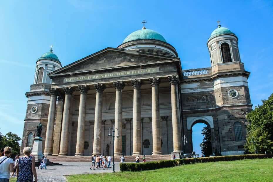 Side View Of The Esztergom Basilica In Hungary