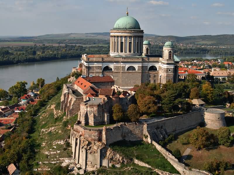 Side View Of The Esztergom Basilica