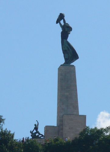 Side View Of The Liberty Statue