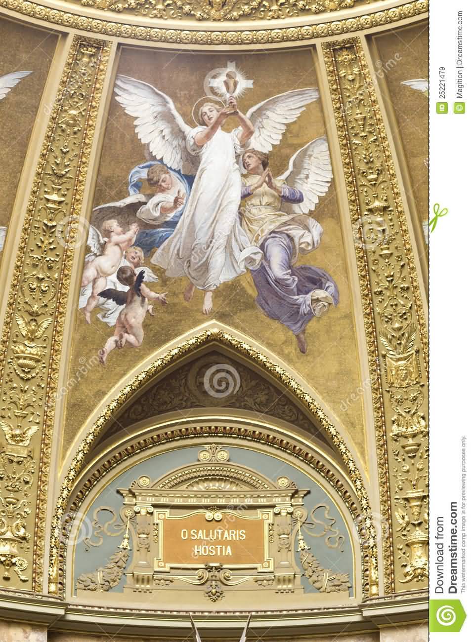 St. Stephen's Basilica Interior Fresco Details